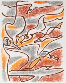 Andre Masson, Composition (Cramer 97), Une Etoile de Craie, Limited Edition Lithograph