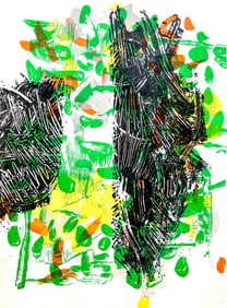 Jean-Paul Riopelle, Composition, Derriere le miroir, Limited Edition Lithograph