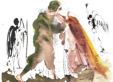 Salvador Dali, Composition (Michler/Lopsinger 1600; Field 69-3), Biblia Sacra, Limited Edition