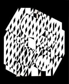 Victor Vasarely, Composition, Croisees, Limited Edition Heliogravure