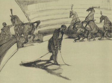 Henri de Toulouse-Lautrec, Chevaux en liberte, The Circus by Toulouse-Lautrec, Limited Edition