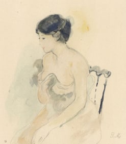 Berthe Morisot, La jeune femme decolletee, Berthe Morisot Seize Aquarelles, Limited Edition