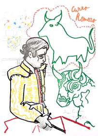Jean Cocteau, Curro Romero, Taureaux, Lithographies de Jean Cocteau, Limited Edition Lithograph