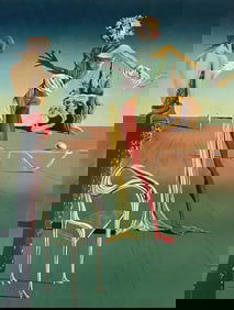 Salvador Dali, Femme a tete de Roses, Limited Edition Lithograph