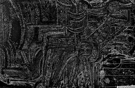 Bernhard Luginbuhl, Composition, Suites no8, Rencontres, Limited Edition Lithograph