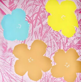 Andy Warhol, Flowers, no70, Official Edition, Sunday B. Morning, Silkscreen