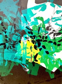 Jean-Paul Riopelle, Composition, Derriere le miroir, Limited Edition Lithograph