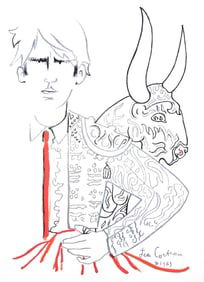 Jean Cocteau, L'habit de lumiere, Taureaux, Lithographies de Jean Cocteau, Limited Edition