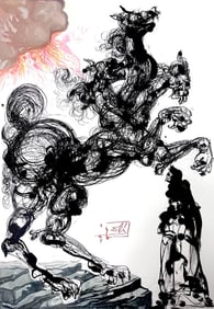 Salvador Dali, Holle VI (Michler/Lopsinger 1039-1138; Field 189-200), Die Gottliche Komodie, Signed,