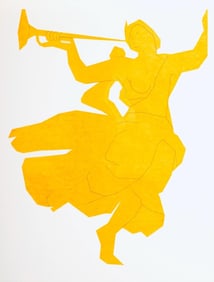 Andre Beaudin, Femme a la Trompette, Regards sur Paris, Limited Edition Lithograph