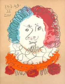 Pablo Picasso, Composition (Orozco 207-261), Vingt-Neuf Portraits Imaginaires, Limited Edition
