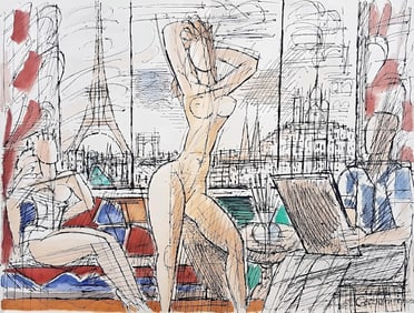 Marcel Gromaire, Composition, Eloge de Gromaire, Limited Edition Lithograph