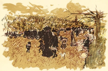 Pierre Bonnard, Avenue du Bois, Bonnard Lithographe, Limited Edition Lithograph