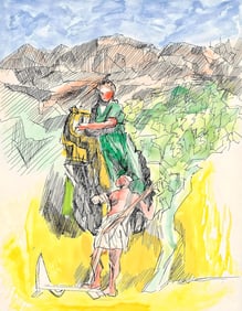 Jacques Villon, Composition (Ginestet/Pouillon 42-64), Hesiode, Les Travaux et les Jours, Limited