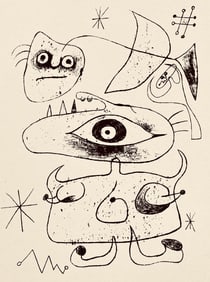 Joan Miro, Composition, The Prints of Joan Miro, Limited Edition Etching