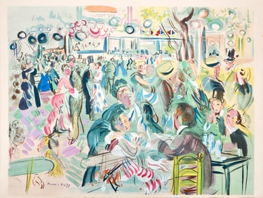 Raoul Dufy, Composition, Eaux-de-vie, Esprit de la fleur et du fruit, Limited Edition Lithograph