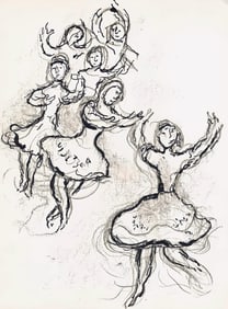 Marc Chagall, Composition (Cramer 61), Le Plafond de l'Opera de Paris, Limited Edition Lithograph