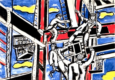 Fernand Leger, Composition, Contrastes, Limited Edition Lithograph
