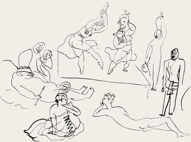 Pablo Picasso, Composition (Hodorisch B2), Le manuscrit trouve dans un chapeau, Limited Edition