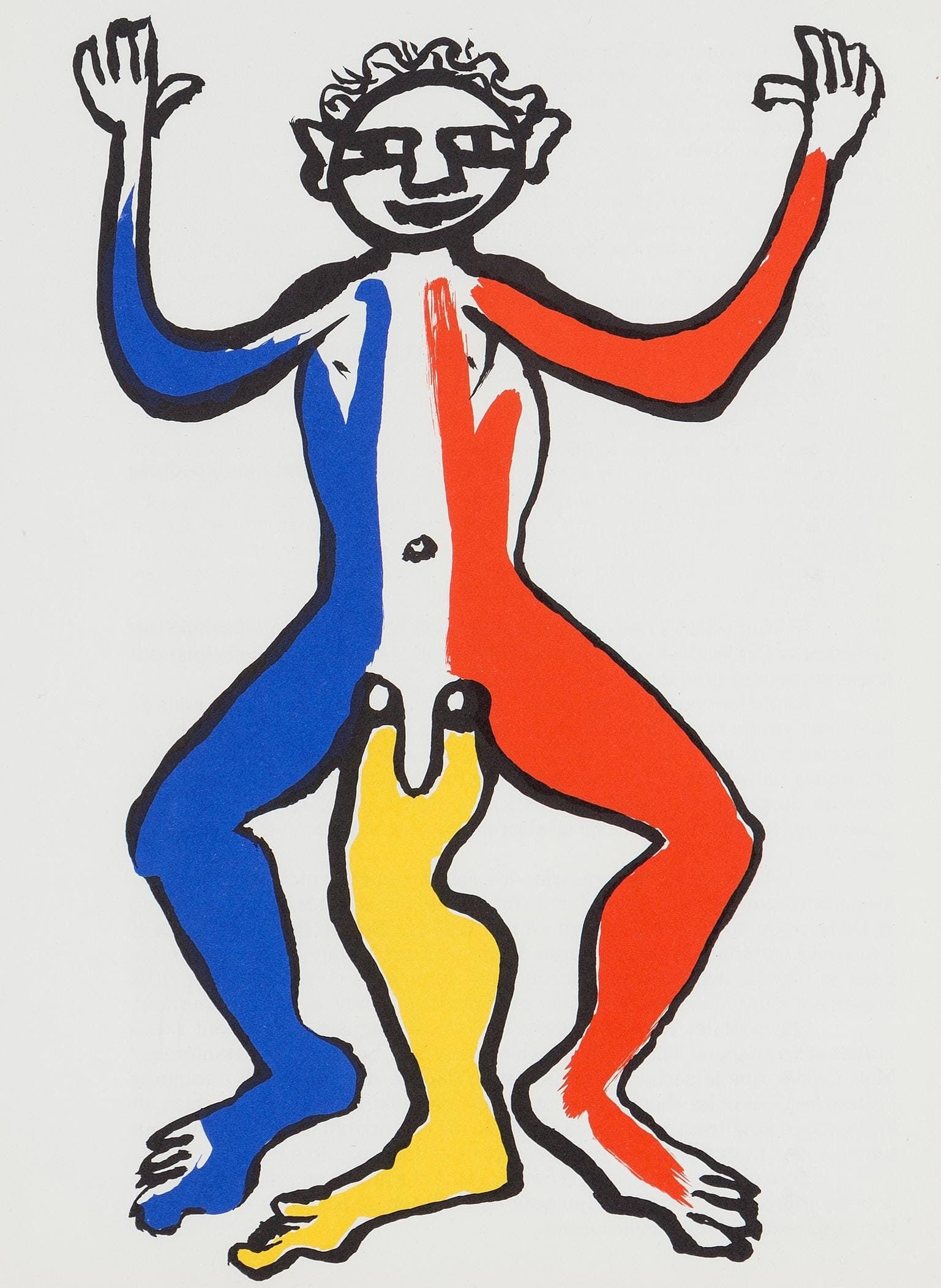Alexander Calder, Composition, Derriere le miroir, Limited Edition Lithograph: Lithograph on velin paper. Paper Size: 15 x 11 inches. Excellent condition. Inscription: Unsigned and unnumbered, as issued. Notes: From Derriere le miroir, N deg 212, 1975. Published by Aime Maeght,