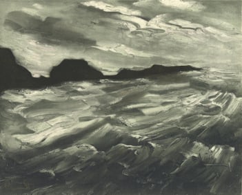 Maurice de Vlaminck, La baie des Trepasses, Vlaminck, Signed, Limited Edition Lithograph