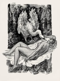 Albert Decaris, Composition, Portrait de A. Decaris, Limited Edition Engraving