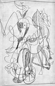 Georges Braque, Composition, Hesiode, Theogonie, Derriere le miroir, Limited Edition Lithograph