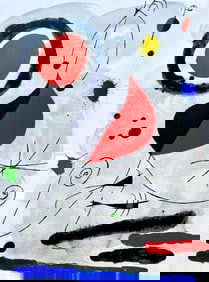 Joan Miro, Composition (Cramer 89), Derriere le miroir, Limited Edition Lithograph