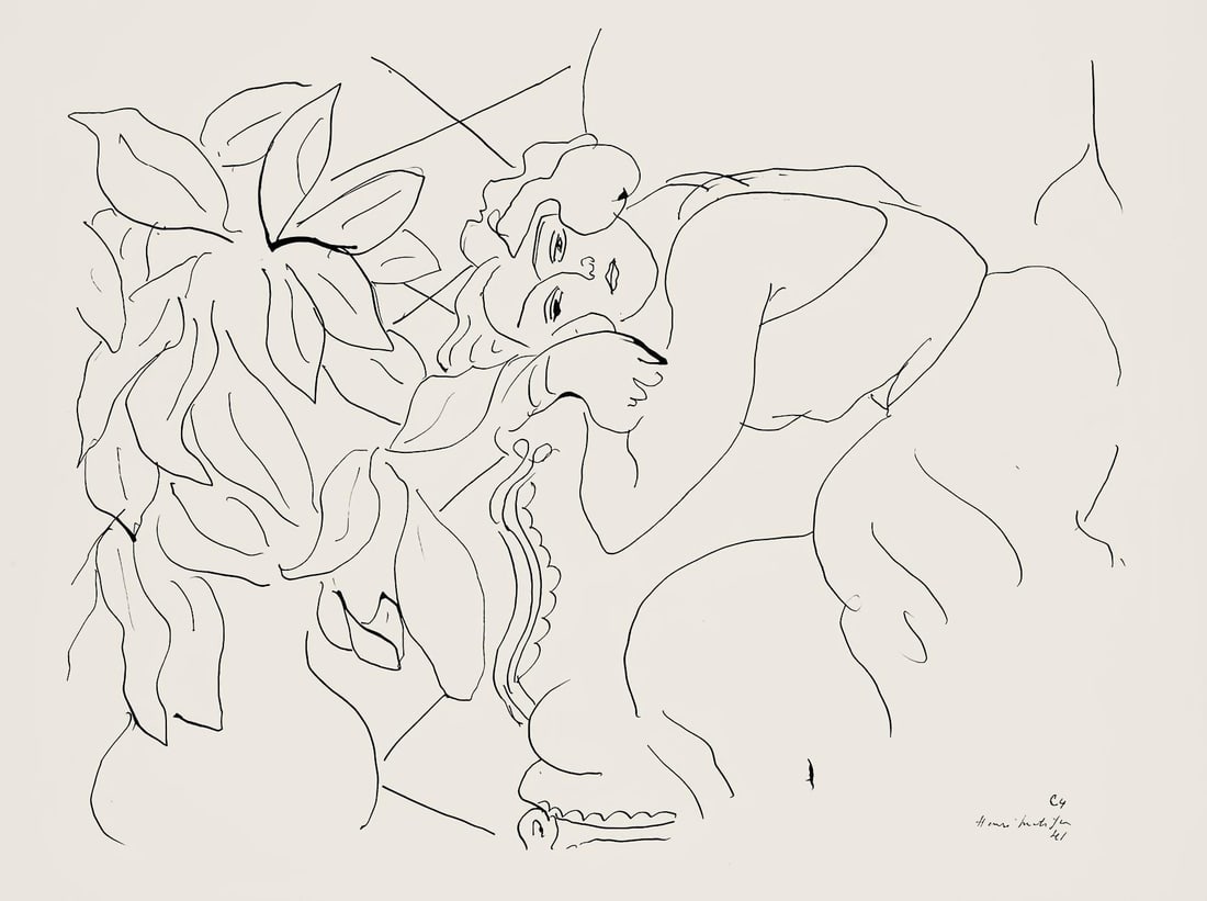 Henri Matisse, Serie C, var. 4 (Duthuit 9), Henri Matisse, Dessins, Themes et variations, Limited
