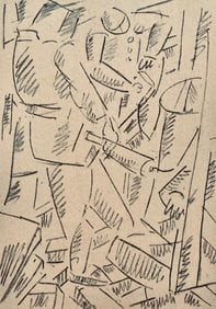 Fernand Leger, Les Foreurs, Dessins de Guerre 1915-16, Limited Edition Lithograph