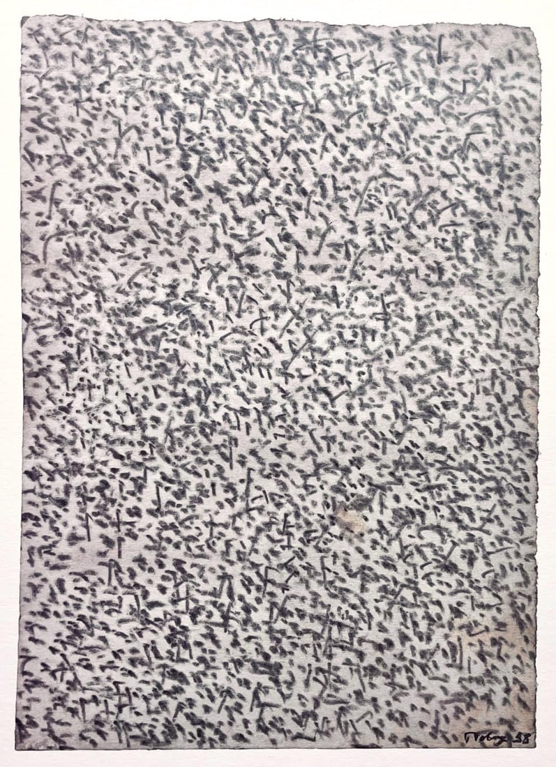 Mark Tobey, Le mur vivant, Mark Tobey, Peintres d'aujourd'hui, Limited Edition Heliogravure: Heliogravure on velin paper. Paper Size: 13.78 x 10.83 inches. Inscription: Signed in the plate and unnumbered, as issued. Notes: From the folio, Mark Tobey, Peintres d'aujourd'hui, 1961. Published by