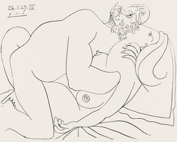 Pablo Picasso, Composition (Orozco 193-204), Au Baiser D'Avignon, Limited Edition Lithograph