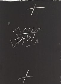 Antoni Tapies, Composition, Derriere le miroir, Limited Edition Lithograph