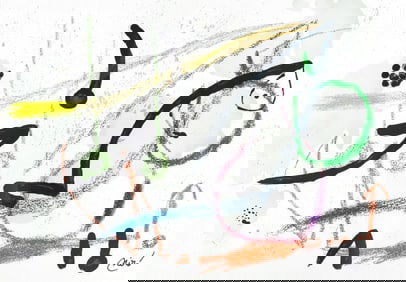 Joan Miro, Composition (Mourlot, 1051-1072), Maravillas con Variaciones acrosticas en el Jardin de