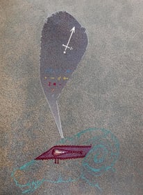 Joan Ponc, Composition, Ediciones Poligrafa, Redfern Gallery, Limited Edition Lithograph