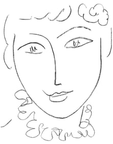 Henri Matisse, La Pompadour (Duthuit 670), Portraits par Henri Matisse, Limited Edition Lithograph