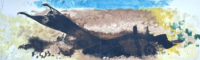 Georges Braque, Charrue, L'Hommage a Georges Braque, Derriere le miroir, Limited Edition Lithograph