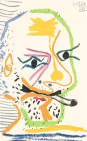 Pablo Picasso, 20.5.64. VII (Cramer 148), Le Gout du Bonheur, Limited Edition Mixed Media Lithograph