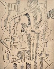 Fernand Leger, Elements Mecaniques, Dessins de Guerre 1915-16, Limited Edition Lithograph