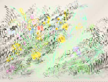 Raoul Dufy, Composition, Eaux-de-vie, Esprit de la fleur et du fruit, Limited Edition Lithograph
