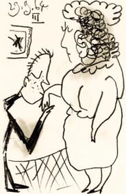 Pablo Picasso, 29.9.64. III (Cramer 148), Le Gout du Bonheur, Limited Edition Mixed Media Lithograph