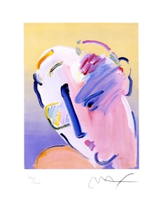 Peter Max, Neo Man In Love Ver. II, Hand Signed, Official Limited Edition Lithograph