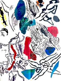 Jean Bazaine, Composition, Derriere le miroir, Limited Edition Lithograph