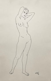 Henry Strater, Composition, 24 Drawings by Henry Strater, Limited Edition Lithograph