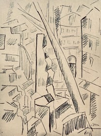 Fernand Leger, Verdun detruit, Dessins de Guerre 1915-16, Limited Edition Lithograph