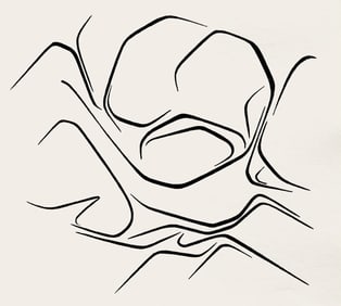 Pablo Palazuelo, Composition, Derriere le miroir, Limited Edition Lithograph