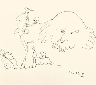 Pablo Picasso, Shakespeare II (Bloch 1197), Picasso-Aragon Shakespeare, Limited Edition Lithograph