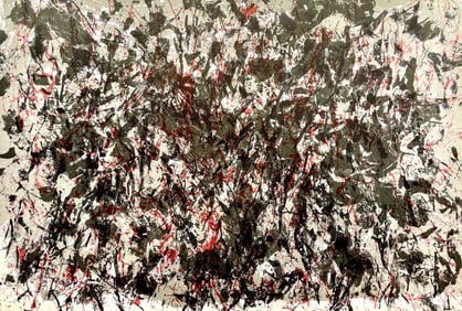 Francois Fiedler, Composition, Derriere le miroir, Limited Edition Lithograph