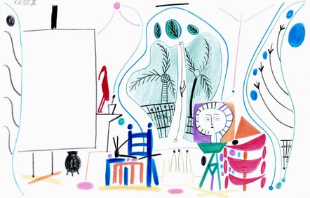 Pablo Picasso, Composition (Cramer 101), Carnet de la Californie, Limited Edition Collotype