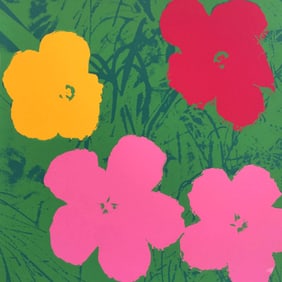 Andy Warhol, Flowers, no68, Official Edition, Sunday B. Morning, Silkscreen